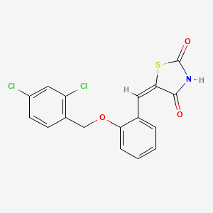 (E)-5-(2-(2,4-dichlorobenzyloxy)benzylidene)thiazolidine-2,4-dione