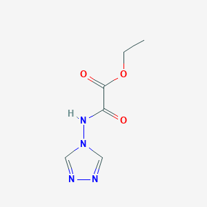 molecular formula C6H8N4O3 B11673514 ethyl oxo(4H-1,2,4-triazol-4-ylamino)acetate 