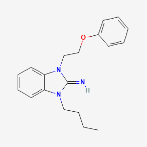 1-butyl-3-(2-phenoxyethyl)-1,3-dihydro-2H-benzimidazol-2-imine