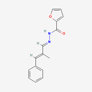 N'-[(1E,2E)-2-methyl-3-phenylprop-2-enylidene]-2-furohydrazide