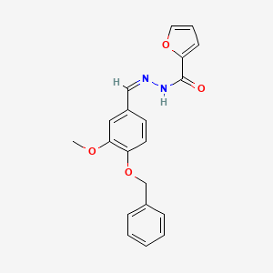 N'-{(Z)-[4-(benzyloxy)-3-methoxyphenyl]methylidene}furan-2-carbohydrazide