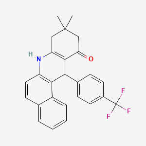 9,9-dimethyl-12-[4-(trifluoromethyl)phenyl]-8,9,10,12-tetrahydrobenzo[a]acridin-11(7H)-one