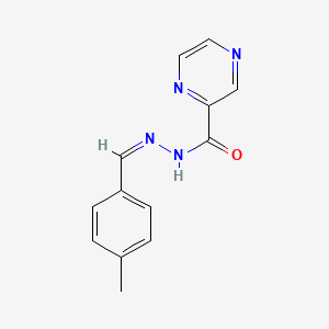 N'-[(Z)-(4-methylphenyl)methylidene]pyrazine-2-carbohydrazide