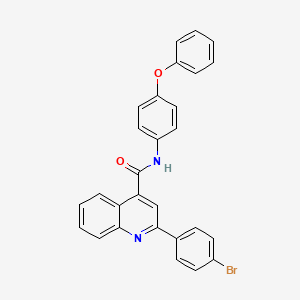 2-(4-bromophenyl)-N-(4-phenoxyphenyl)quinoline-4-carboxamide