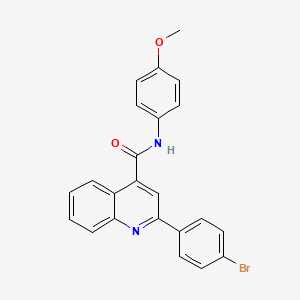 2-(4-bromophenyl)-N-(4-methoxyphenyl)quinoline-4-carboxamide