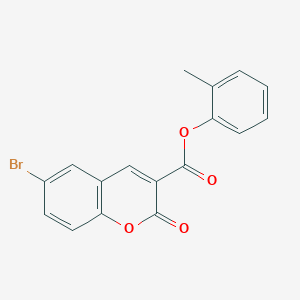 2-methylphenyl 6-bromo-2-oxo-2H-chromene-3-carboxylate