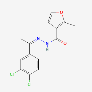 N'-[(1Z)-1-(3,4-dichlorophenyl)ethylidene]-2-methylfuran-3-carbohydrazide