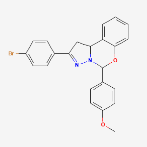 2-(4-Bromophenyl)-5-(4-methoxyphenyl)-1,10b-dihydropyrazolo[1,5-c][1,3]benzoxazine