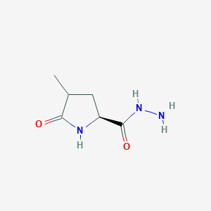 (2S)-4-Methyl-5-oxopyrrolidine-2-carbohydrazide