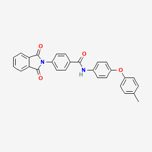 4-(1,3-dioxo-1,3-dihydro-2H-isoindol-2-yl)-N-[4-(4-methylphenoxy)phenyl]benzamide