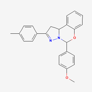 5-(4-Methoxyphenyl)-2-(4-methylphenyl)-1,10b-dihydropyrazolo[1,5-c][1,3]benzoxazine