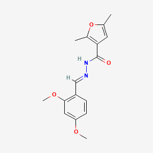 N'-[(E)-(2,4-dimethoxyphenyl)methylidene]-2,5-dimethylfuran-3-carbohydrazide