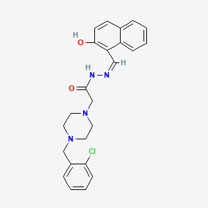 2-{4-[(2-Chlorophenyl)methyl]piperazin-1-YL}-N'-[(Z)-(2-hydroxynaphthalen-1-YL)methylidene]acetohydrazide