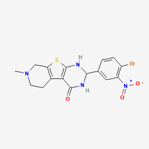 5-(4-bromo-3-nitrophenyl)-11-methyl-8-thia-4,6,11-triazatricyclo[7.4.0.02,7]trideca-1(9),2(7)-dien-3-one