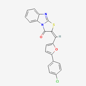 (2E)-2-{[5-(4-chlorophenyl)-2-furyl]methylene}[1,3]thiazolo[3,2-a]benzimidazol-3(2H)-one