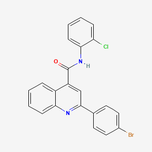 2-(4-bromophenyl)-N-(2-chlorophenyl)quinoline-4-carboxamide