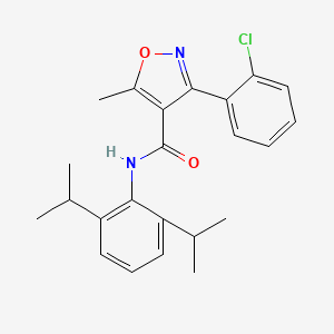 3-(2-chlorophenyl)-N-[2,6-di(propan-2-yl)phenyl]-5-methyl-1,2-oxazole-4-carboxamide