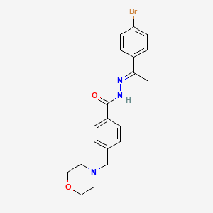 N'-[(1E)-1-(4-bromophenyl)ethylidene]-4-(morpholin-4-ylmethyl)benzohydrazide