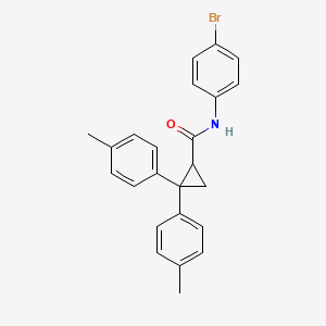 N-(4-bromophenyl)-2,2-bis(4-methylphenyl)cyclopropane-1-carboxamide