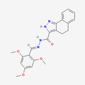 N'-[(E)-(2,4,6-Trimethoxyphenyl)methylidene]-1H,4H,5H-benzo[G]indazole-3-carbohydrazide