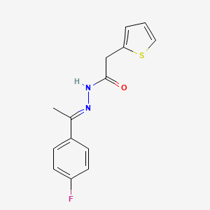 N'-[(E)-1-(4-fluorophenyl)ethylidene]-2-(2-thienyl)acetohydrazide