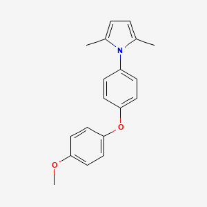 molecular formula C19H19NO2 B11674612 1-[4-(4-methoxyphenoxy)phenyl]-2,5-dimethyl-1H-pyrrole 