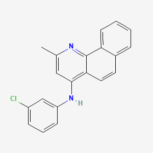 molecular formula C20H15ClN2 B11674641 N-(3-chlorophenyl)-2-methylbenzo[h]quinolin-4-amine 