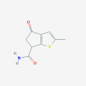 2-Methyl-4-oxo-5,6-dihydrocyclopenta[b]thiophene-6-carboxamide