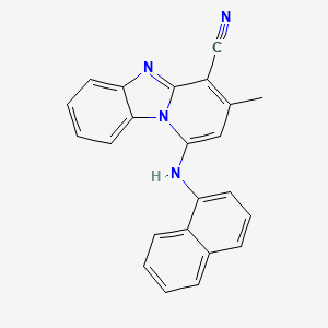 3-Methyl-1-(naphthalen-1-ylamino)pyrido[1,2-a]benzimidazole-4-carbonitrile