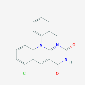 6-chloro-10-(2-methylphenyl)pyrimido[4,5-b]quinoline-2,4(3H,10H)-dione