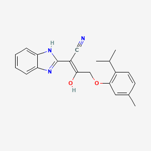 2-(1,3-Dihydro-benzoimidazol-2-ylidene)-4-(2-isopropyl-5-methyl-phenoxy)-3-oxo-butyronitrile