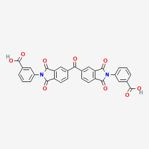 molecular formula C31H16N2O9 B11674968 3,3'-[carbonylbis(1,3-dioxo-1,3-dihydro-2H-isoindole-5,2-diyl)]dibenzoic acid 