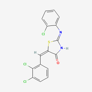 (5Z)-2-[(2-chlorophenyl)amino]-5-(2,3-dichlorobenzylidene)-1,3-thiazol-4(5H)-one