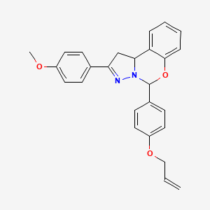 5-[4-(Allyloxy)phenyl]-2-(4-methoxyphenyl)-1,10b-dihydropyrazolo[1,5-c][1,3]benzoxazine