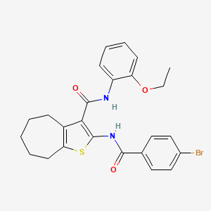 2-{[(4-bromophenyl)carbonyl]amino}-N-(2-ethoxyphenyl)-5,6,7,8-tetrahydro-4H-cyclohepta[b]thiophene-3-carboxamide