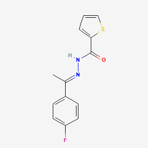 N'-[(1E)-1-(4-fluorophenyl)ethylidene]thiophene-2-carbohydrazide