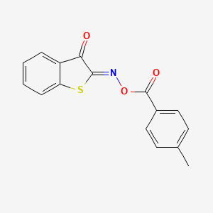 (2Z)-2-({[(4-methylphenyl)carbonyl]oxy}imino)-1-benzothiophen-3(2H)-one