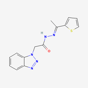 2-(1H-1,2,3-benzotriazol-1-yl)-N'-[(E)-1-(2-thienyl)ethylidene]acetohydrazide