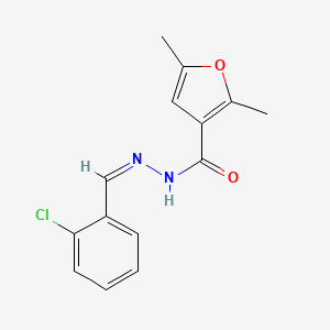 N'-[(Z)-(2-Chlorophenyl)methylidene]-2,5-dimethylfuran-3-carbohydrazide