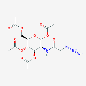 molecular formula C16H22N4O10 B116752 2-[(叠氮乙酰)氨基]-2-脱氧-D-吡喃葡萄糖1,3,4,6-四乙酸酯 CAS No. 98924-81-3