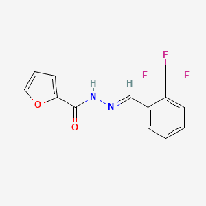 N'-[(E)-[2-(Trifluoromethyl)phenyl]methylidene]furan-2-carbohydrazide