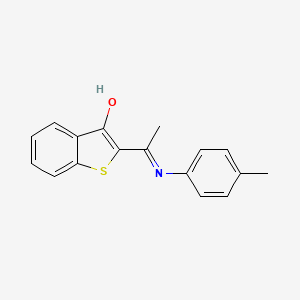 (2Z)-2-[1-(4-methylanilino)ethylidene]-1-benzothiophen-3-one