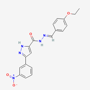 N'-(4-Ethoxybenzylidene)-3-(3-nitrophenyl)-1H-pyrazole-5-carbohydrazide