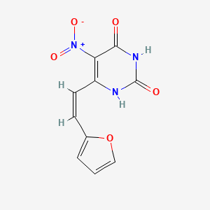 6-[(Z)-2-(furan-2-yl)ethenyl]-5-nitropyrimidine-2,4(1H,3H)-dione