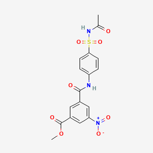 Methyl 3-{[4-(acetylsulfamoyl)phenyl]carbamoyl}-5-nitrobenzoate