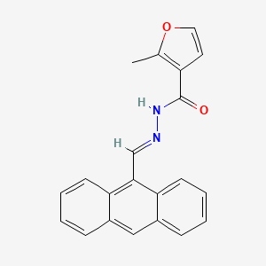 N'-[(E)-anthracen-9-ylmethylidene]-2-methylfuran-3-carbohydrazide