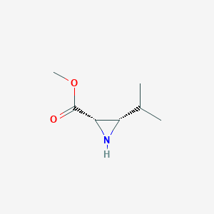 B116753 Methyl (2S,3S)-3-propan-2-ylaziridine-2-carboxylate CAS No. 158009-42-8