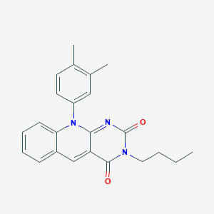 3-butyl-10-(3,4-dimethylphenyl)pyrimido[4,5-b]quinoline-2,4(3H,10H)-dione