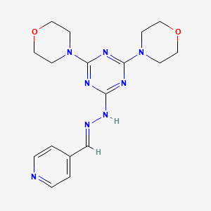 Isonicotinaldehyde (4,6-dimorpholin-4-yl-1,3,5-triazin-2-yl)hydrazone