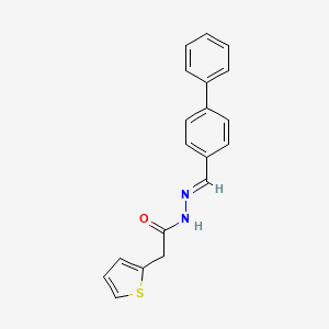 N'-((1,1'-Biphenyl)-4-ylmethylene)-2-(2-thienyl)acetohydrazide